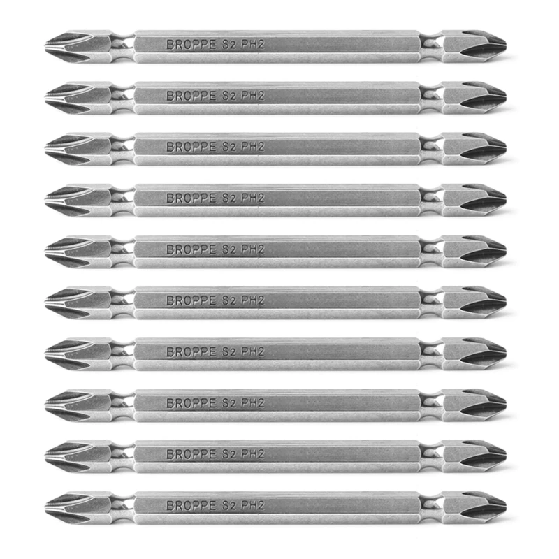 

Magnetic Extended Drill Bit Set - 10pcs Cross-shaped Screwdriver Bits (Magnetic) G6KA