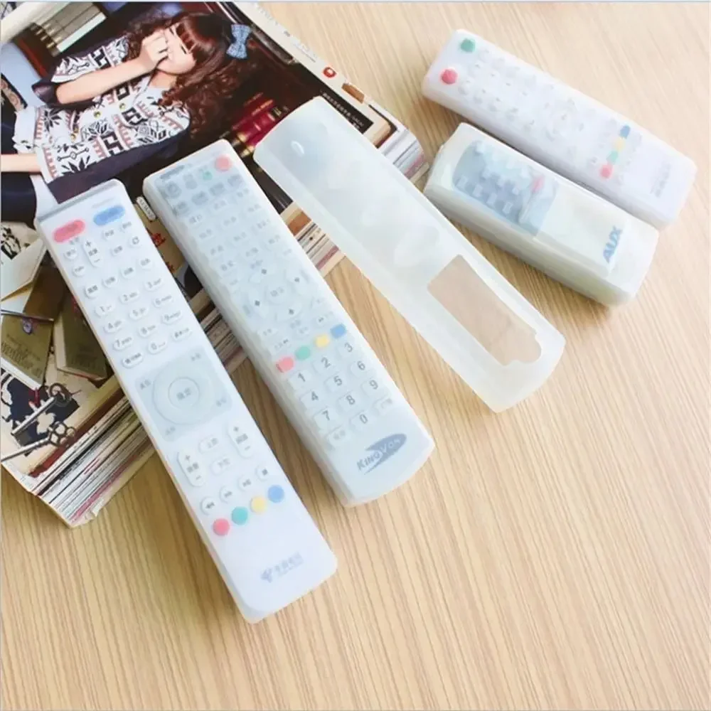 Non-slip Silicone Dust-proof Remote Control Case Remote Control Protctive Case Air Condition Cover TV Storage Bag