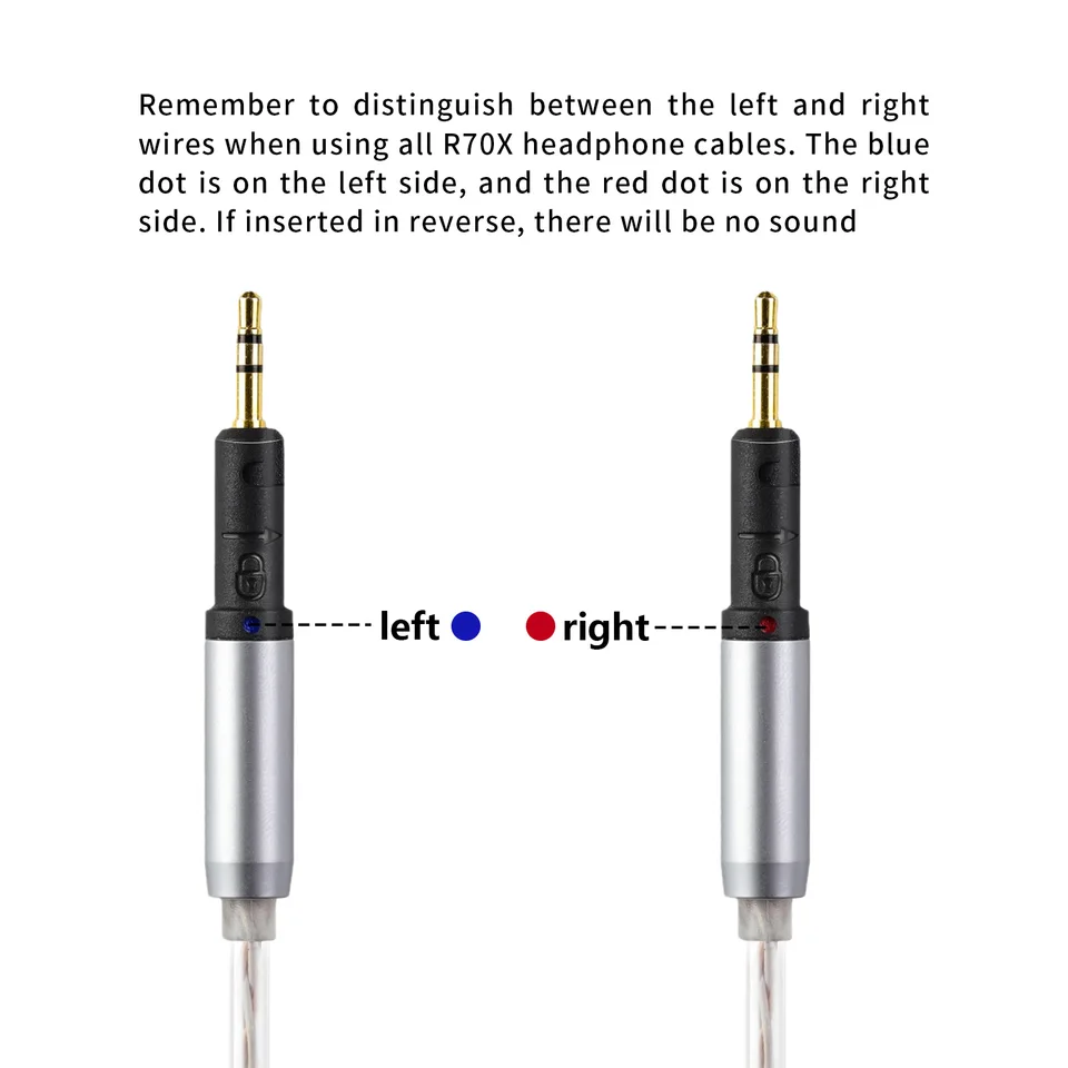 OKCSC R70X イヤホンケーブル Technica R70X/R70xa 用 4 コア