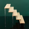 Wood Acrylic Display Stand Display Riser Shelf for Cupcake Perfume Animation Figure Doll Blind Box Shelves Organizers 5