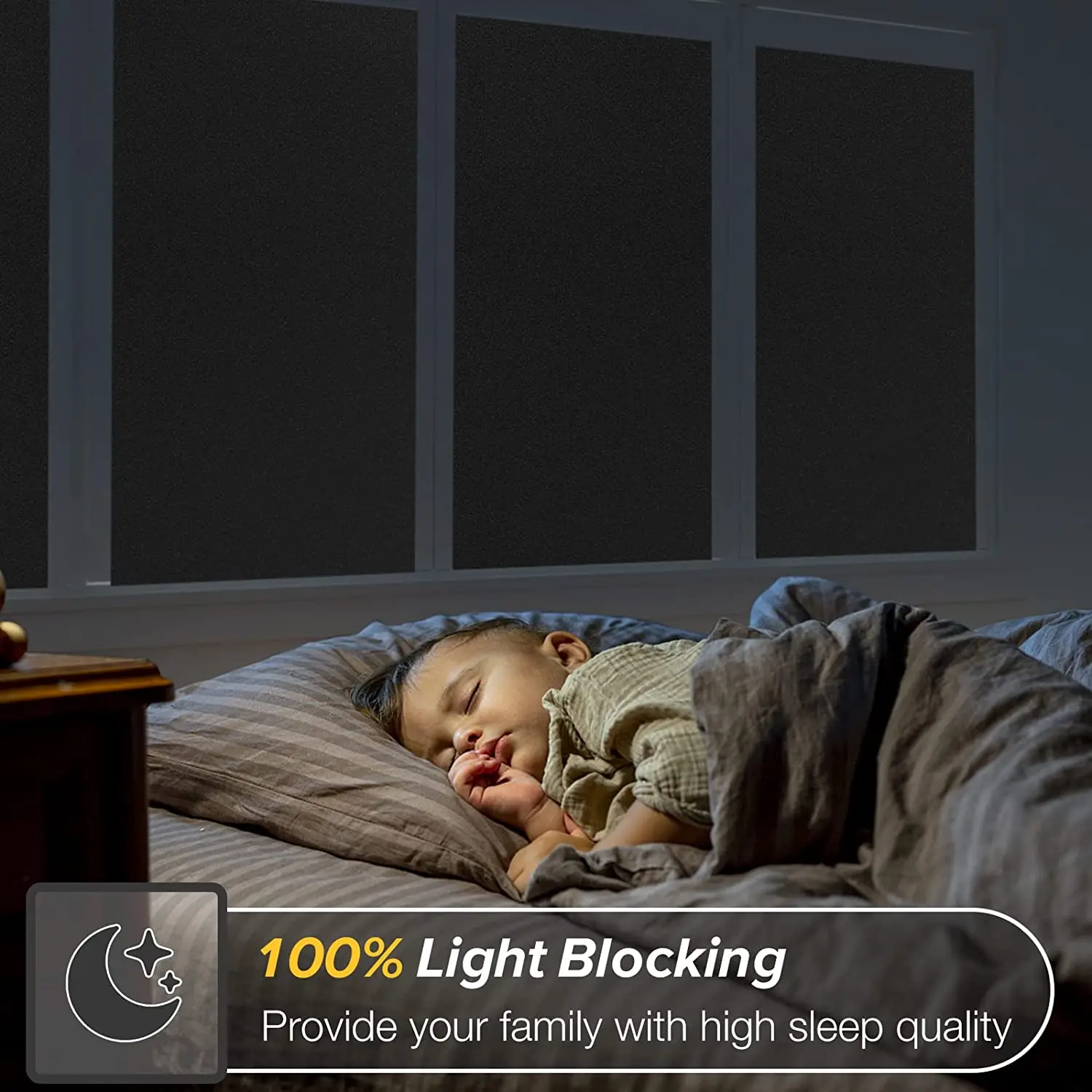Pellicola Oscurante Per Finestre - Blackout Totale, Adesione Statica, Rimovibile Senza Residui - Protezione Privacy E Sonno - 5