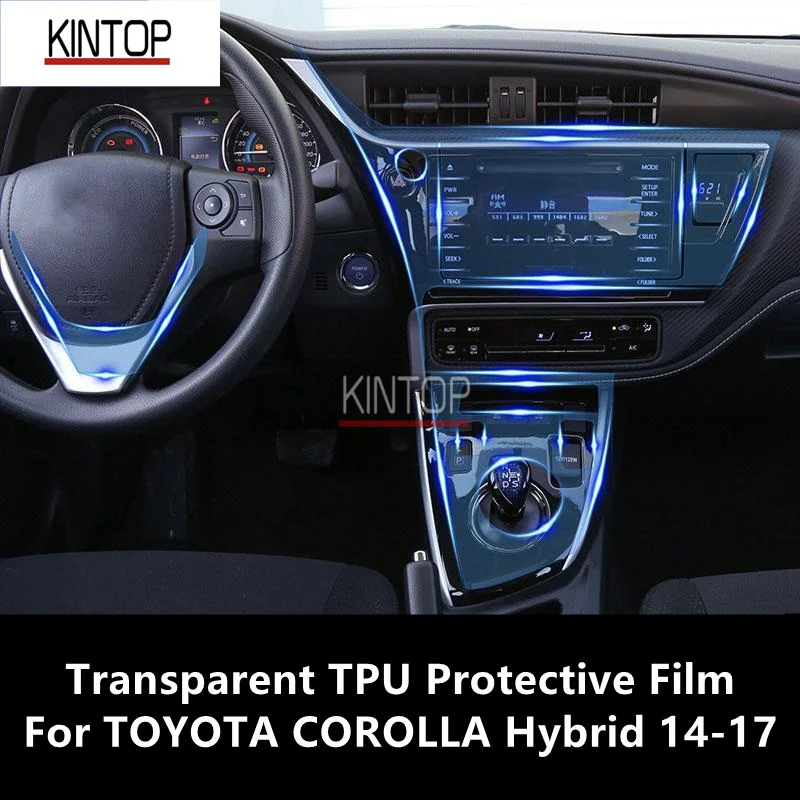 

For TOYOTA COROLLA Hybrid 14-17 Car Interior Center Console Transparent TPU Protective Film Anti-scratch Repair Film Accessories
