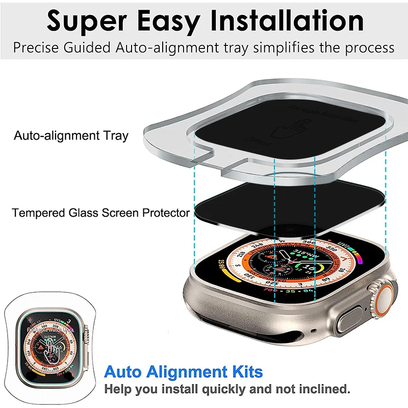 PrivacyApple Watch ȭ  ũ ȣ, Ʈ 49mm Ƽ  HD iWatch ʸ, ڵ  ġ  