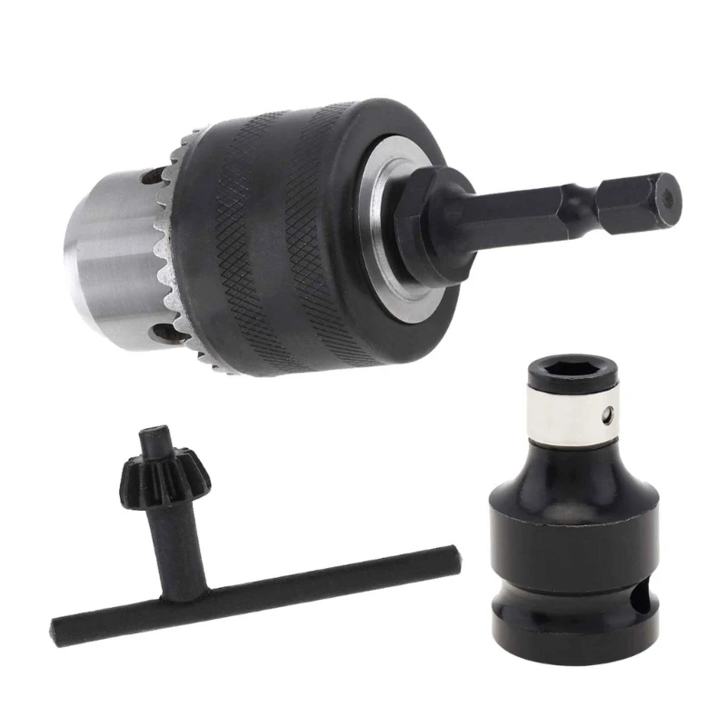 

M5TF Metal Drill Chuck 1/4" Shank 1/2'' Impact Wrench Adapter for Impact Driver