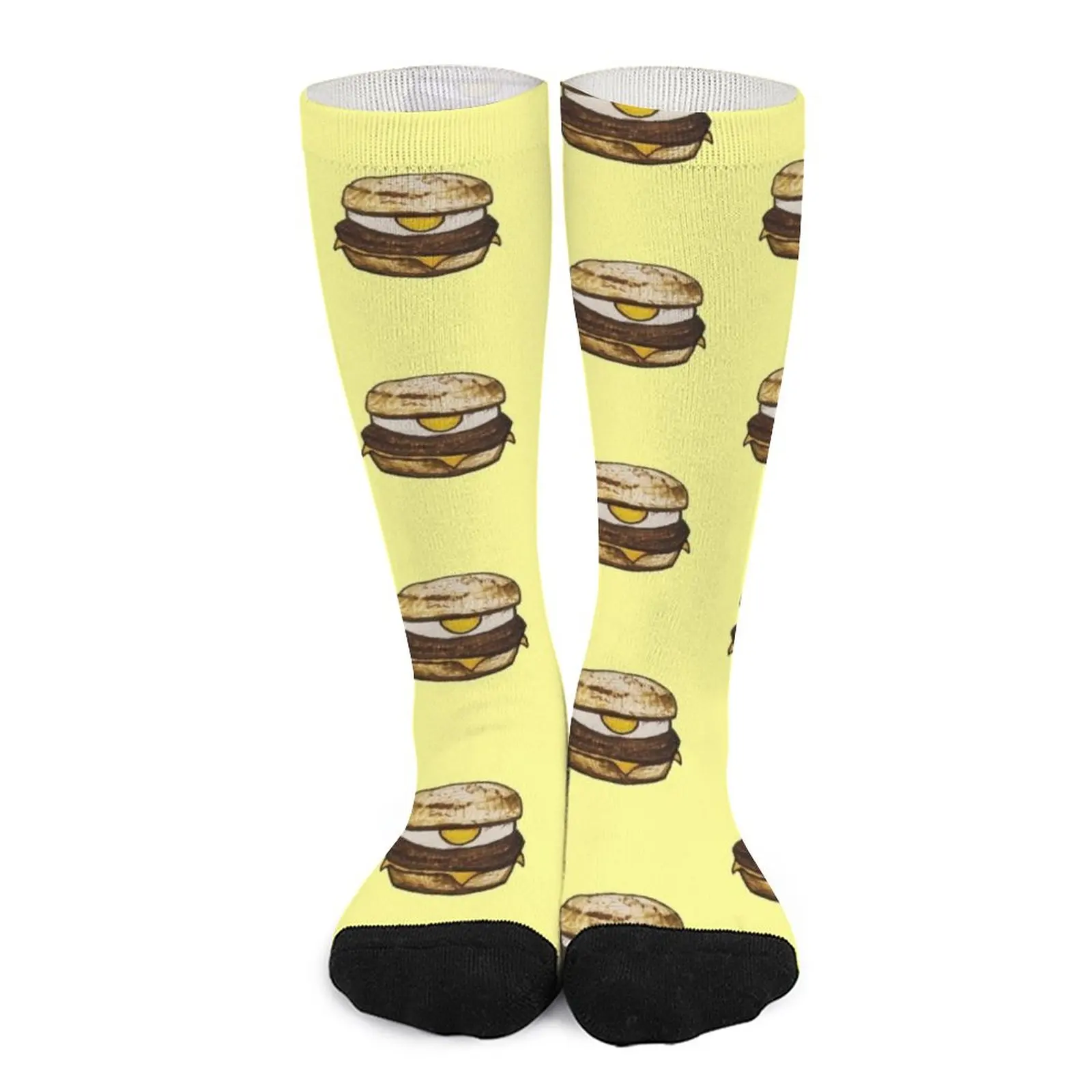 Sauasge and Egg Breakfast Muffin Socks Male sock luxury sock socks Men's