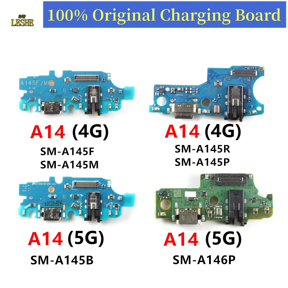 

For Samsung Galaxy A14 4G 5G A145F A145R A145P A145M A146B A146P USB Charger Port Jack Dock Connector Charging Board Flex Cable