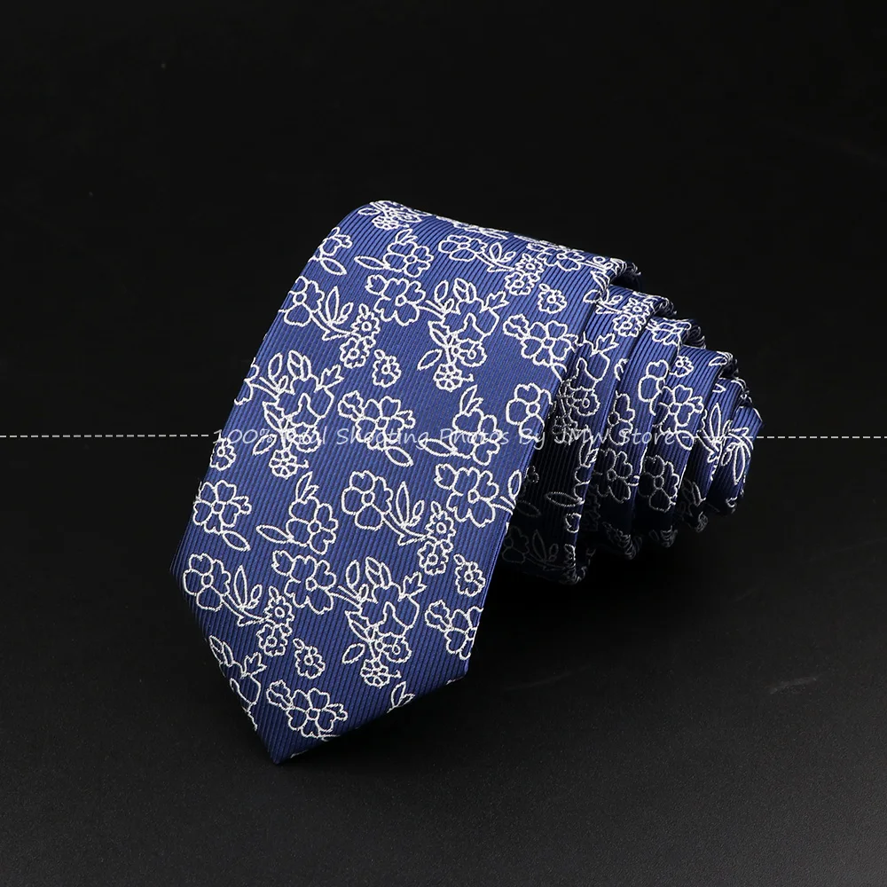Men Jacquard Woven Tie Polyester Floral Necktie Bowtie Suit Vintage Red Blue For Groom Business Wedding Party Collar Accessories