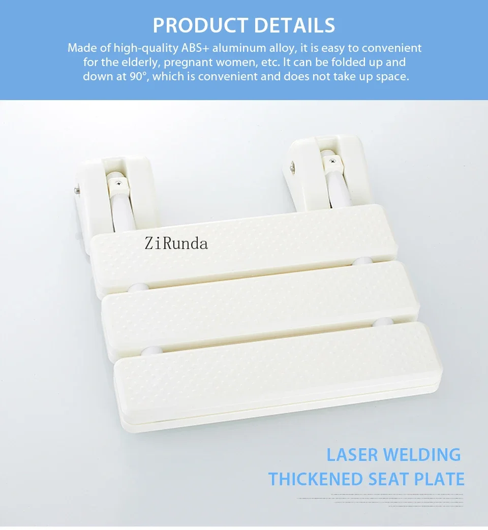 *Wall mounted shower seat, bathroom shower, folding seat, folding beach bathtub, shower 5