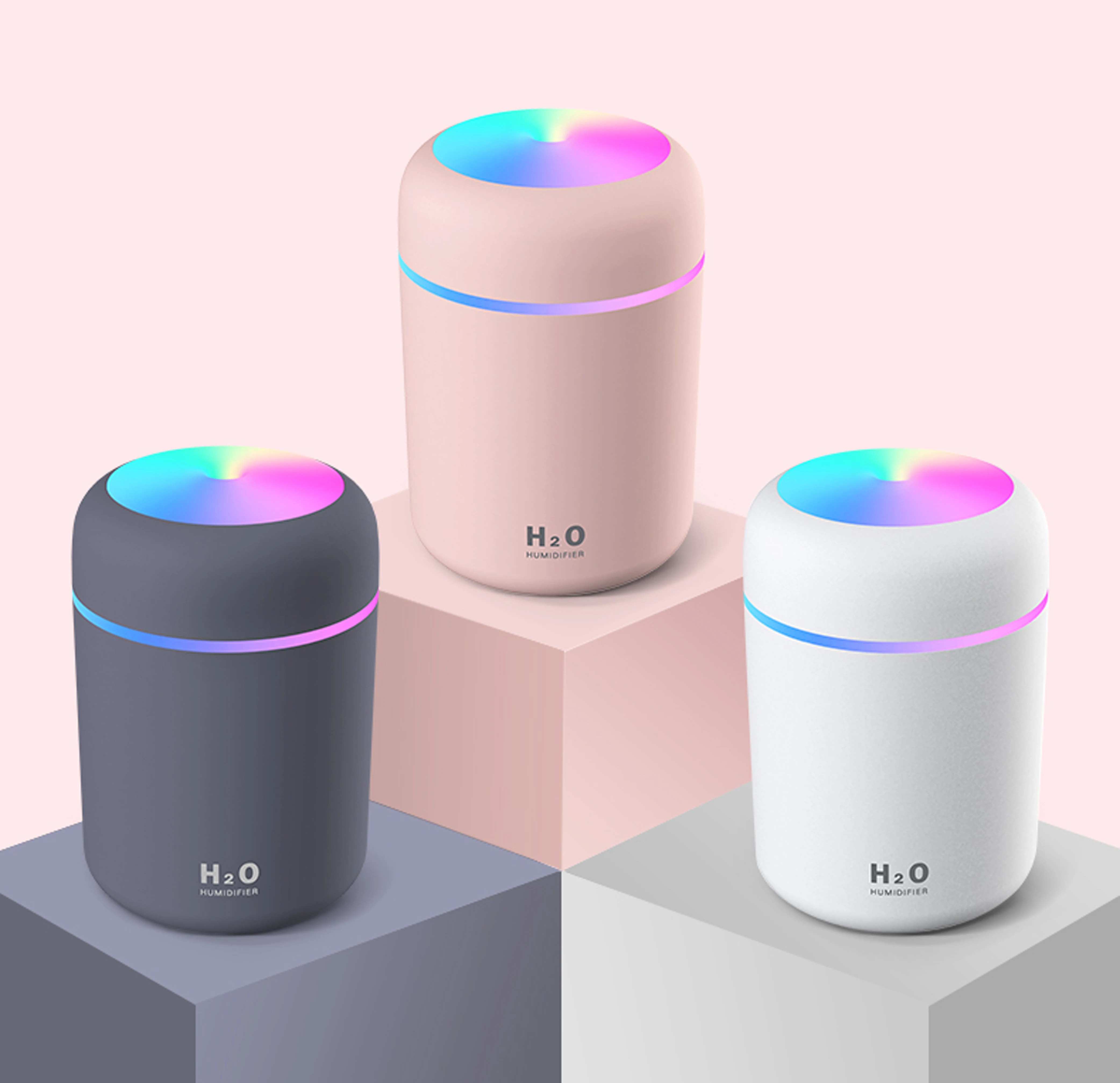 Toolikee 300ml Colorful Cup Humidifier Mini USB Aroma Diffuser With Cool Mist For Bedroom Home Car Plants Purifier Humificador