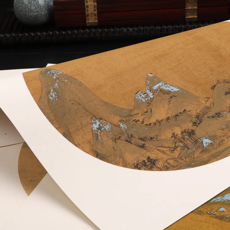 Batik Retro Half-Ripe Xuan Paper Imitation Ming Qing Dynasty Style Flowers  Pattern Rice Paper Brush Pen Calligraphy Works Papier - AliExpress