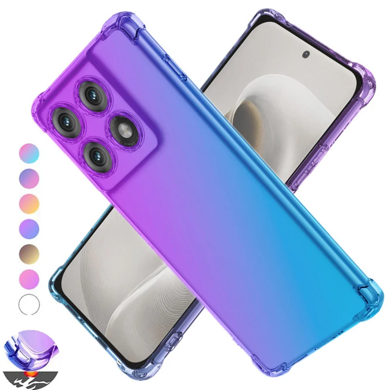 Shockproof Gradient TPU Case - Durable Protective Clear Cover