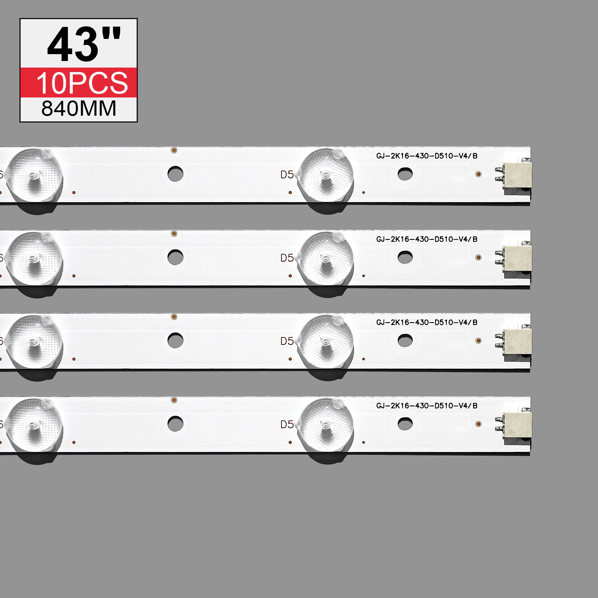 5PCS 10LED(3V) LED Ʈ Ʈ 43PFT4131 43PFS5301 43PUT4900 GJ-2K15-430-D510 GJ-2K16-430-D510-V4 01Q58-A BDM4350