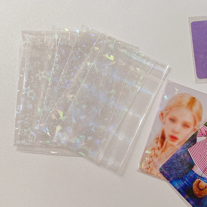 Photo Card Holder Photocard Protector Photocard Holder 20pcs Kpop Laser Clear Photo Cards Sleeves Kpop Photocard Holder Shinny Card Protector Idol Cards Sleeves Laser Photo