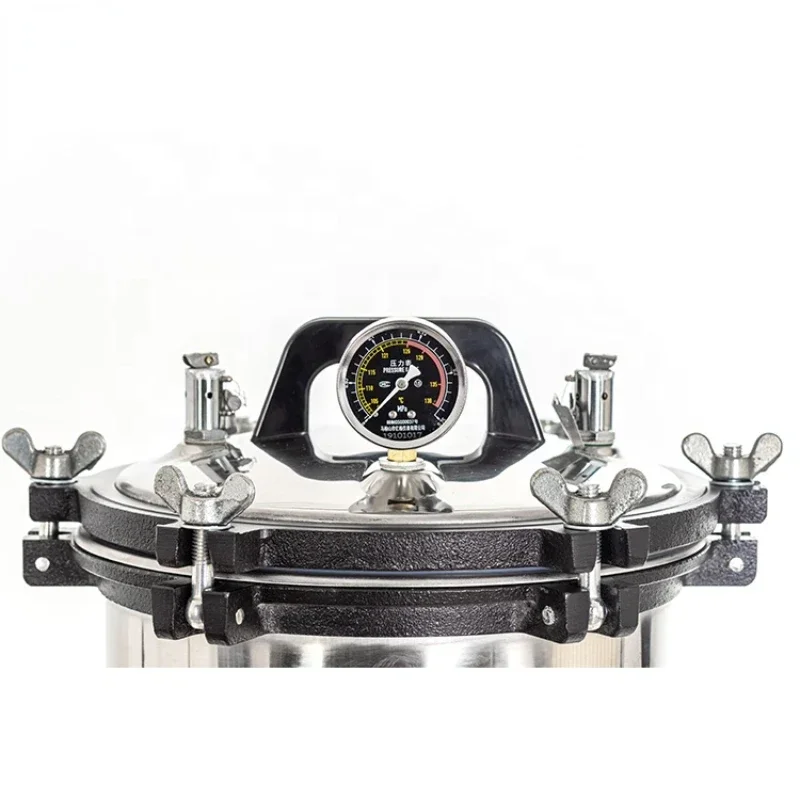 자동 고온 압력 스팀 살균기 포트, 휴대용 포트 살균 오토클레이브, 외과 의료, 18L, 24L, 30L