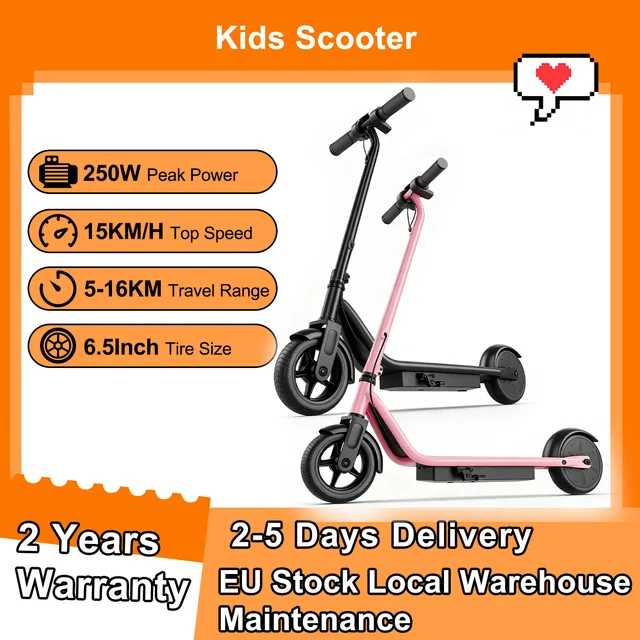 Trottinette électrique JUICEASE 15KM/H, batterie 25V, frein à pied, moteur 250W, Escooter pour enfants, cadeau 1