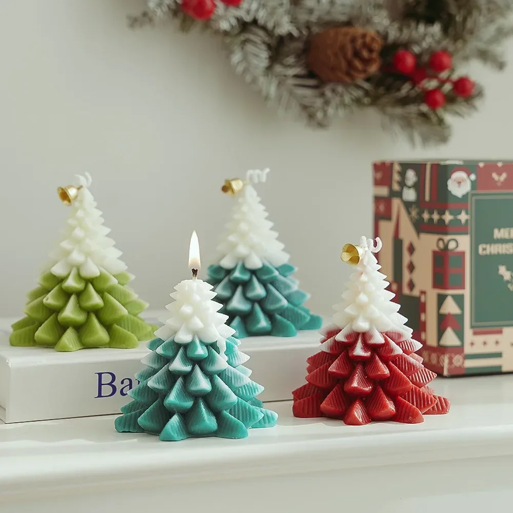 

Christmas Tree Shaped Aromatherapy Candles Christmas Decoration