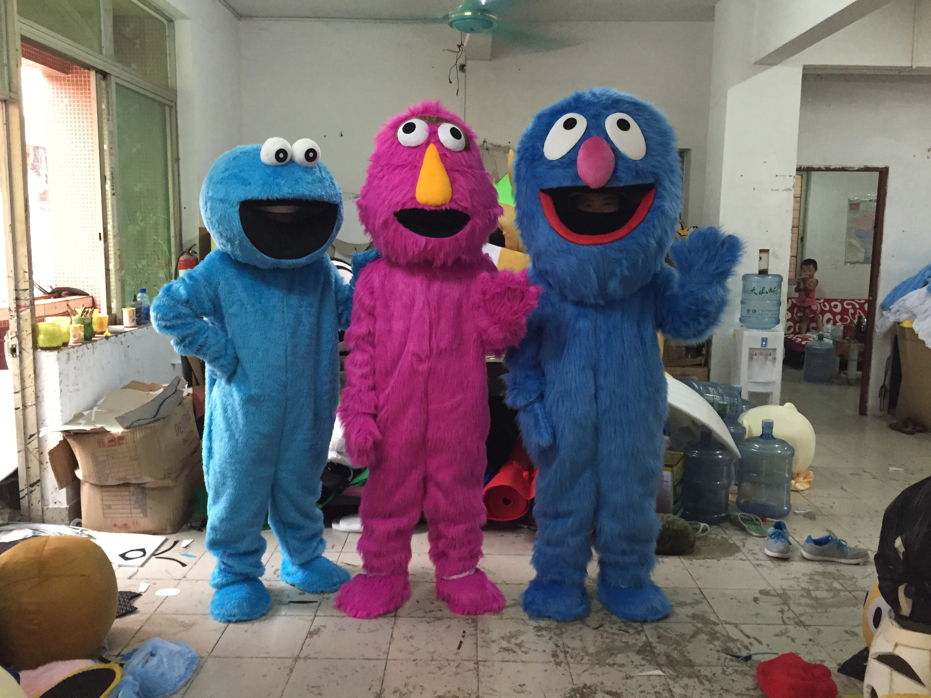 Zijdelings Madeliefje politicus Eva Helm Sesamstraat Blue Cookie Mascotte Kostuum Elmo Mascotter Cosplay  Kostuum Cartoon Fancy Dress Verjaardag Masker Party Event| | - AliExpress