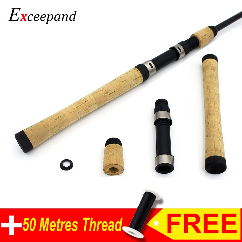 Exceepand Spinning Fishing Rod Handle Composite Cork Pole Split