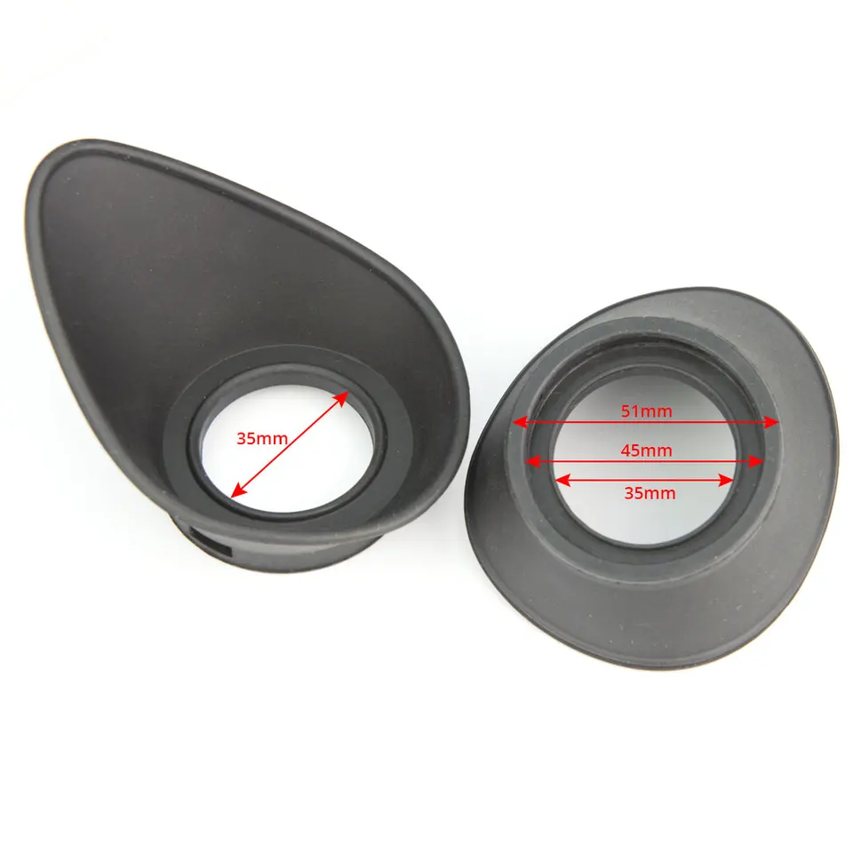 Lot De 2 Lentilles En Caoutchouc De 34mm De Diamètre, Ensemble De Protections Oculaires Pour Les Yeux, Pour Microscope Stéréo, Jumelles Et Télescopes