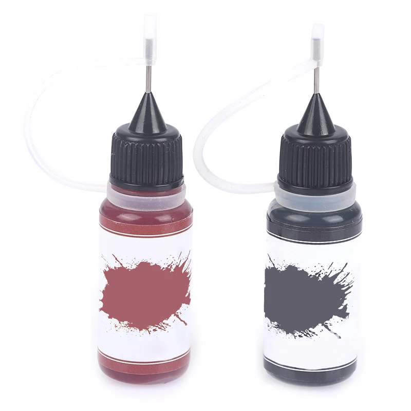 10ml Temporary Henna Tattoo Juice Ink Natural Organic Fruit Gel For Body Paint Lasting Safe Waterproof DIY Tattoo Paste 6 Colors