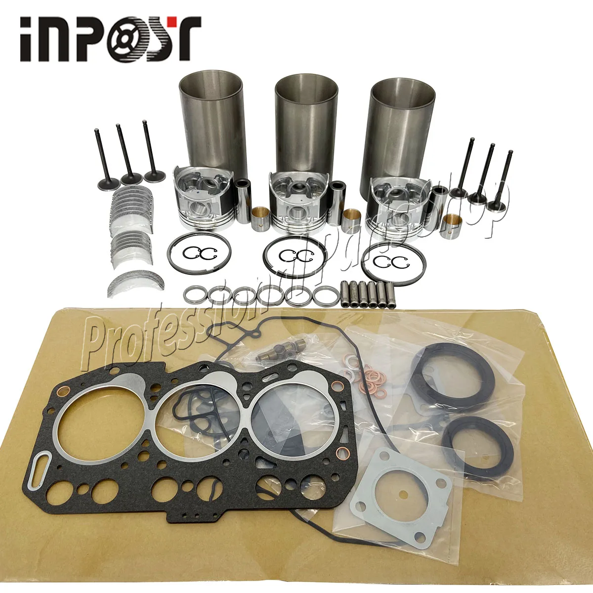 

3TNV76 Overhaul Rebuild Kit For Yanmar Engine John Deere 1435 X495 X950R Tractor