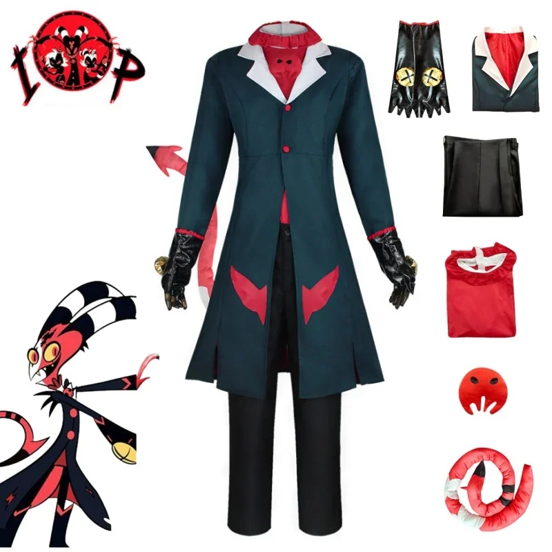 

Костюм для косплея босса блатзо из аниме, костюм для косплея босса, Униформа с хвостом, наряд на Хэллоуин для мужчин и женщин на заказ
