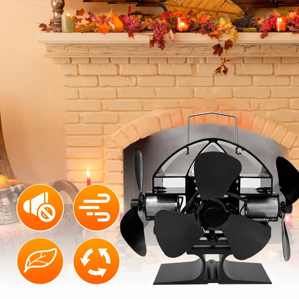 Mini Heat Powered Stove Fan 6 Blade stove fan