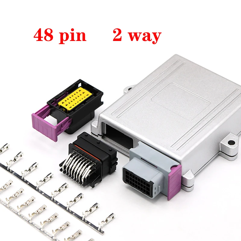 

24pin 48pin Aluminum PCB Box Shell Case with Mating Male Female Fci Connector Plug and Terminals
