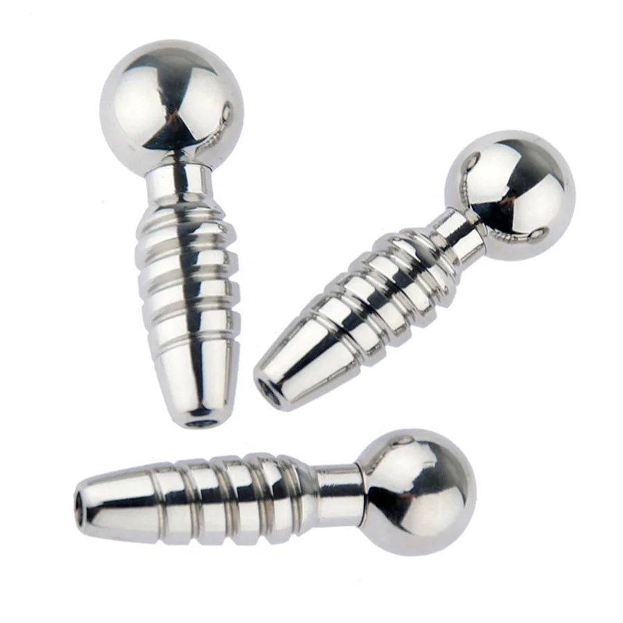 Urethral Dilatation Stainless Steel Metal Spiral Penis Plug Horse Eye Stick Adult Game Penis Stimulation Sex Toy for Men Male urethral dilator silicone urethral dilator