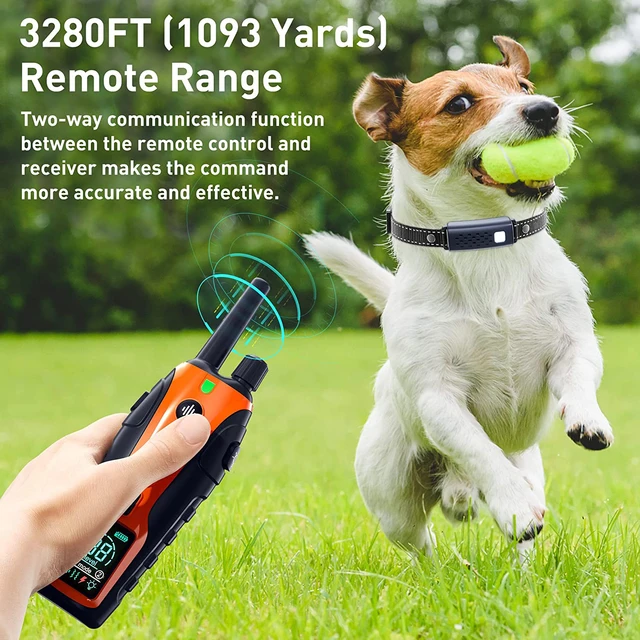 Sfb3297a8bd44481aa9848c5b71b70ba8v.jpg 3280Ft Electric Dog Training Collar Remote Control Waterproof Pet BehaviorFor 5-120lbs Puppy With Vibration Shock