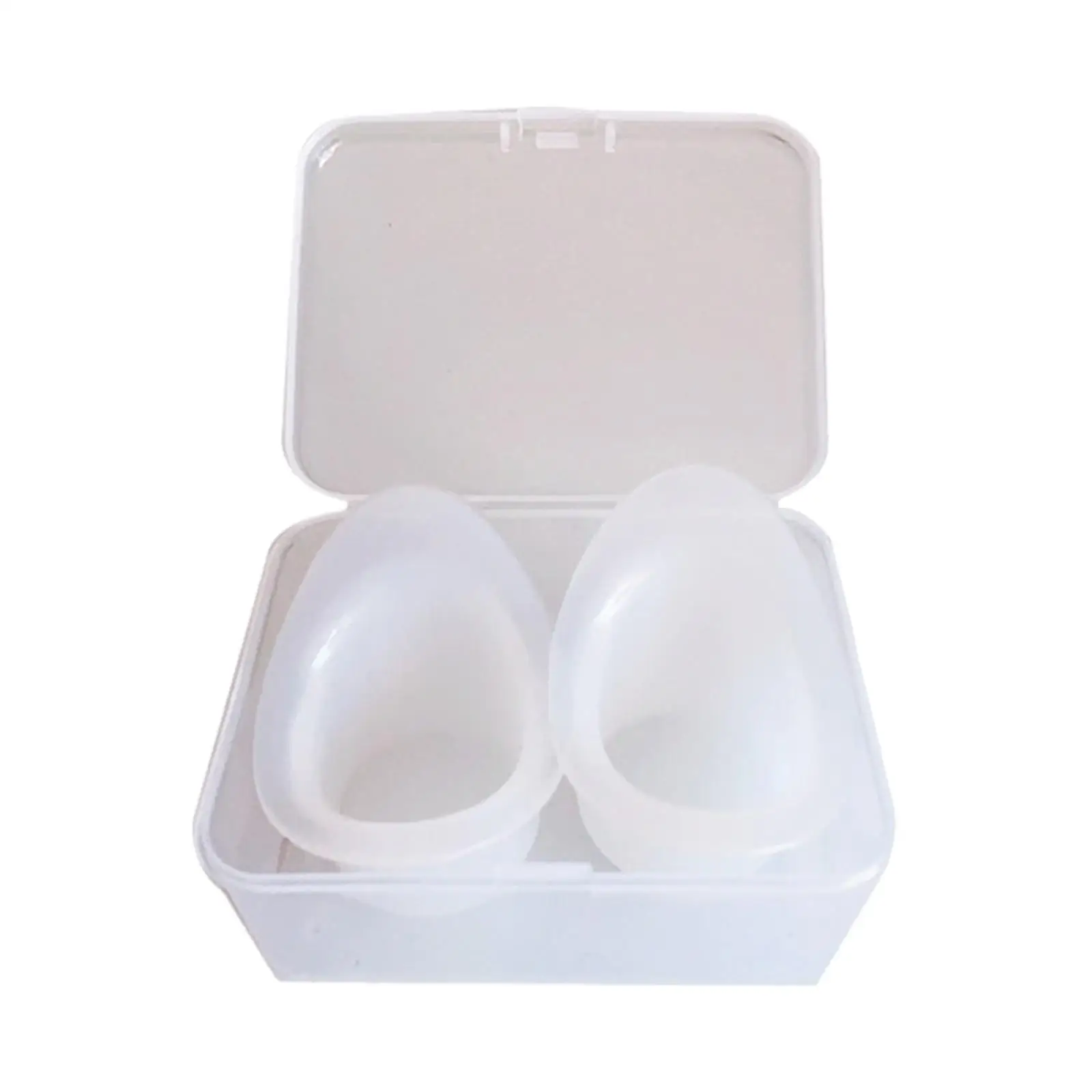 2Pcs Silicone Eye Wash Cups Eye Shaped Rim Soft Resuable Cleaning Cup Tool Measuring Cup Rinse Makeup Remove Dust