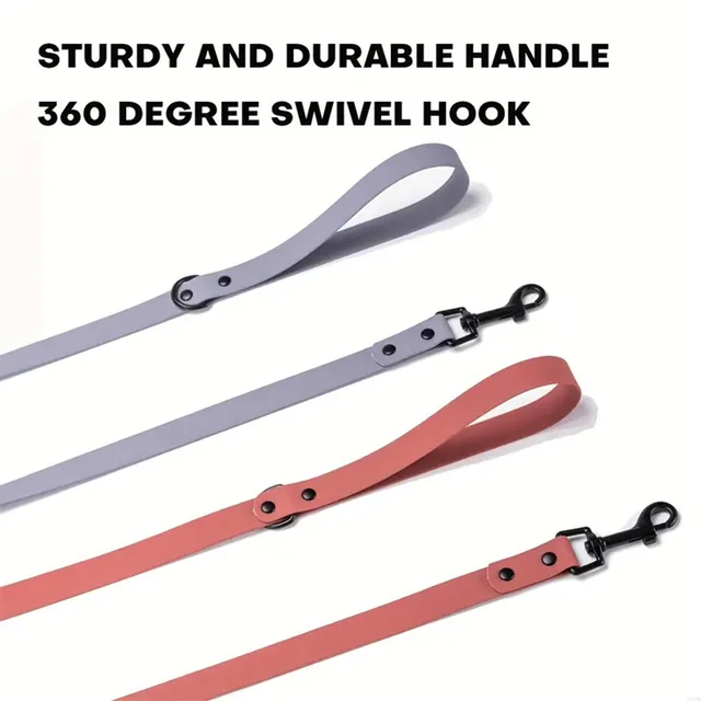 Waterproof Dog Leash - Durable & Quick-Dry Traction Lead with Reflective Stitching - Adjustable for Small to Large Breeds - Perf 3