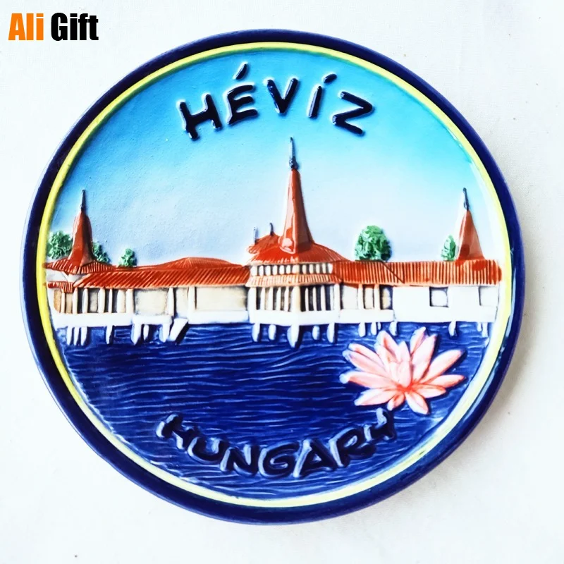 Creativity London Tourist Souvenir France Nordic Decorative Dishes  Wall Sofa Background Pendant Hand-painted Ceramic Disc 15CM 5