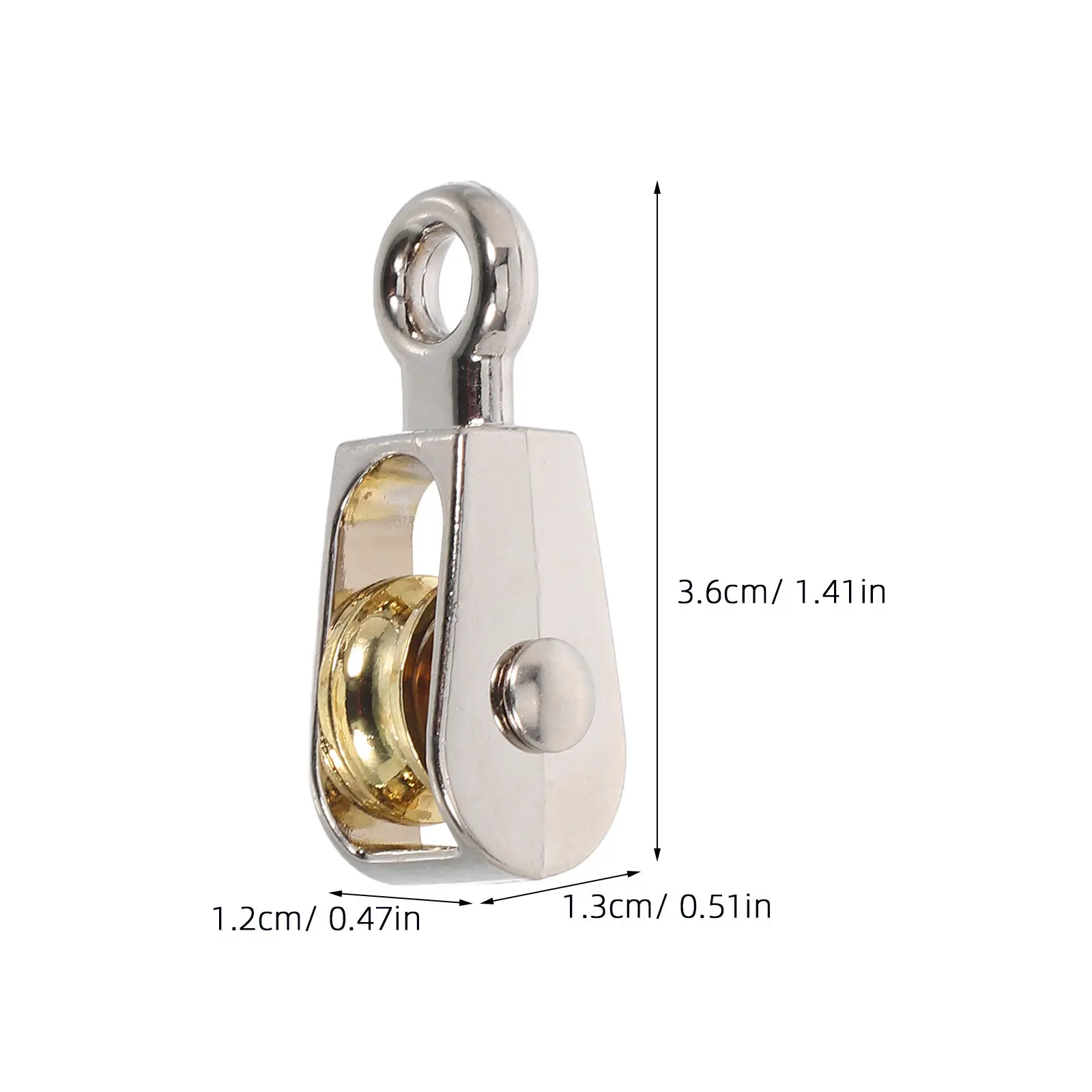 6Pcs 36Mm 고정 금속 풀리 학교 물리학 과학 실험용 단일 휠 풀리 블록 교육 실험실 장비