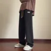 Corduroy Men's Casual Pants Spring Autumn New American Loose Wide Leg Sport Trousers Texture Straight Leg Trousers