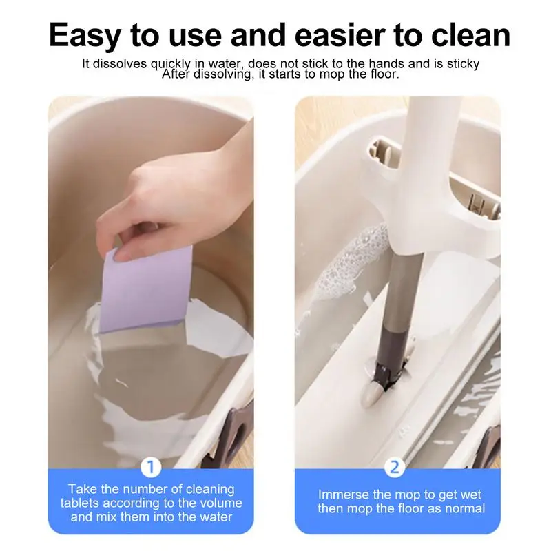 Floor Cleaning Slice Tile Floor Cleaning Slice Sheets Multifunctional Concentrated Soluble Cleaner Tablet Deep Decontamination