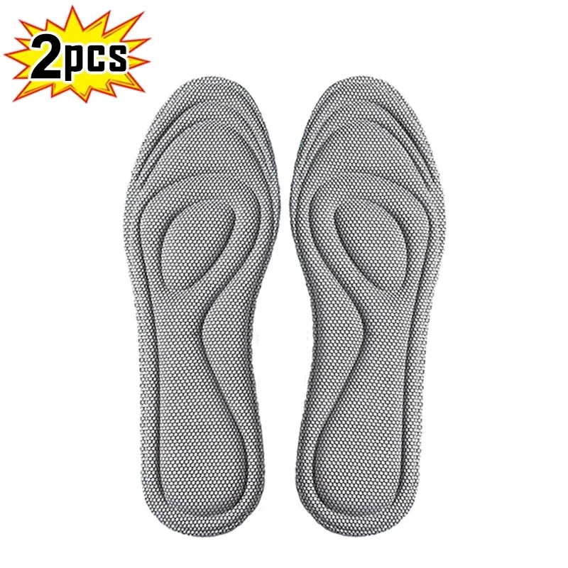 thumbnail image 1 of Plantillas ortopédicas de espuma viscoelástica para zapatos, desodorización antibacteriana, absorción de sudor, almohadillas para correr, 4 Uds., 1 of 5