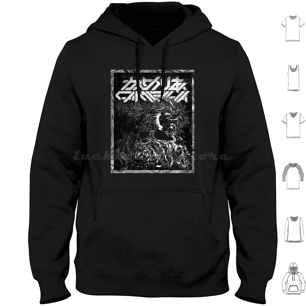 Null E Void-Incolpo! Inspired Graphic Felpa Con Cappuccio In Cotone Manica Lunga Toa Heavy Industries Pour Tsutomu Nihei Manga Tipografia