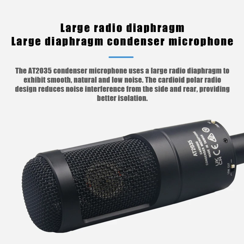 高音質のカーディオイドコンデンサーマイクAT2035 audio-technica AT2035(コンデンサーマイク)(オーディオテクニカ