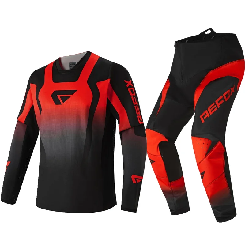 AEFOX New Breathable Riding Set Mountain Off-road Racing Suit Anti Fall Rally Motorcycle Suit Bicycle Adult Set