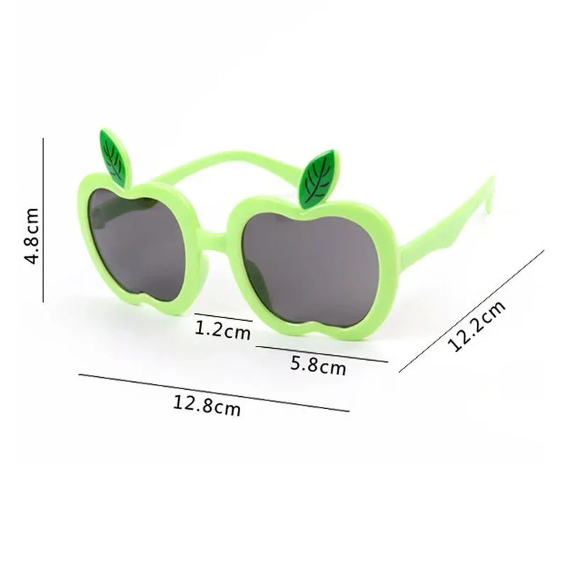 Cute Apple-Shape Children's Sunglasses Trendy Beach Sun Glasses UV400 Girls Boys Eyeglasses Outdoor Shades Decoration Eyewear