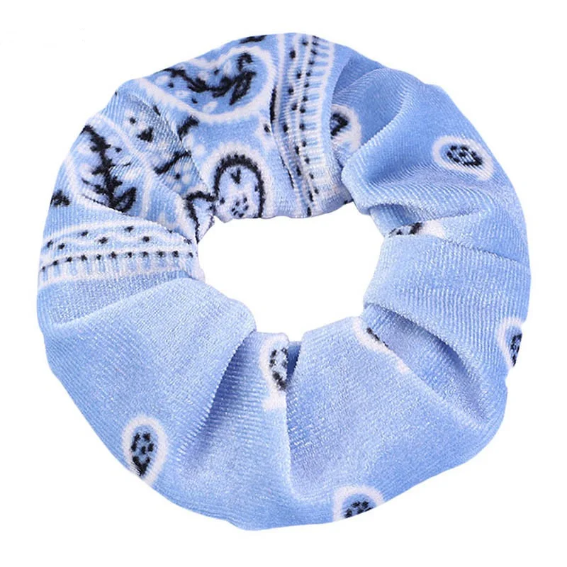 Koranische Samt Paisley Haargummis Große Haar Accessoires_voghion.com
