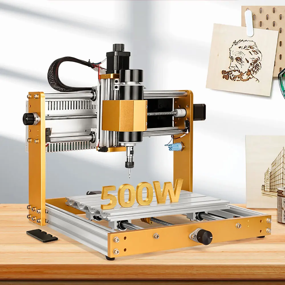 

CNC Milling Cutting Machine 500W Spindle CNC 3018Pro Max Wood Router Woodworking&40w Laser Engraving Machine Carving Acrylic PCB