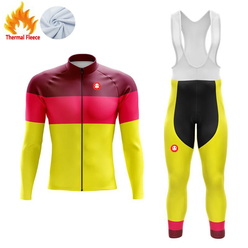 Total new energies ropa ciclismo hombre invierno Fleece conjunto ciclismo  masculino cycling jersey tenue cyclisme homme hiver - AliExpress