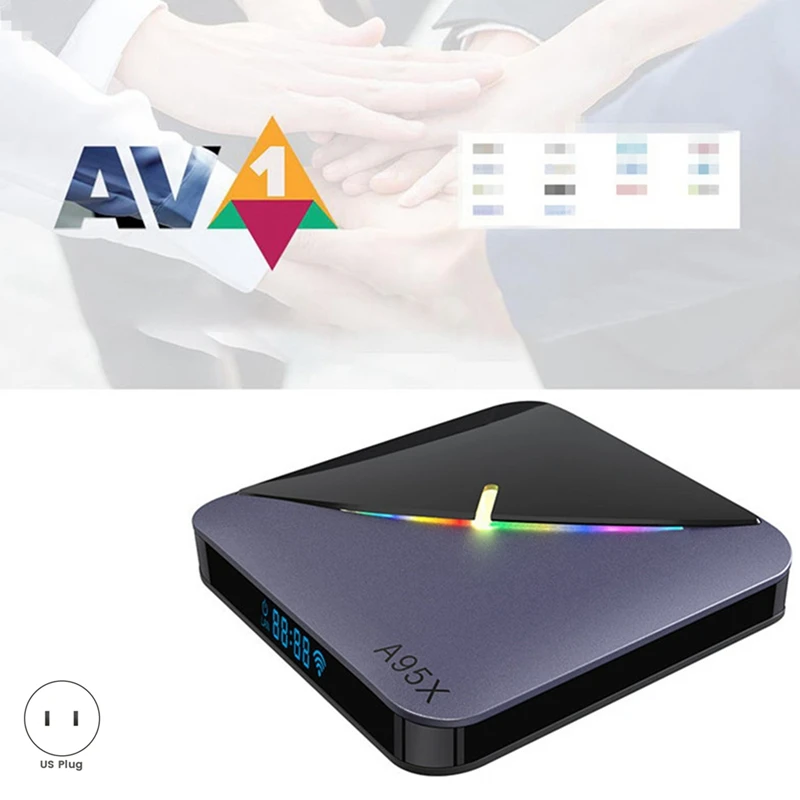 듀얼 와이파이 블루투스 스마트 TV 박스, A95X F3 Air II, RGB, 안드로이드 11, Amlogic S905W2, 4GB, 32GB, 내구성, 쉬운 설치, US 플러그