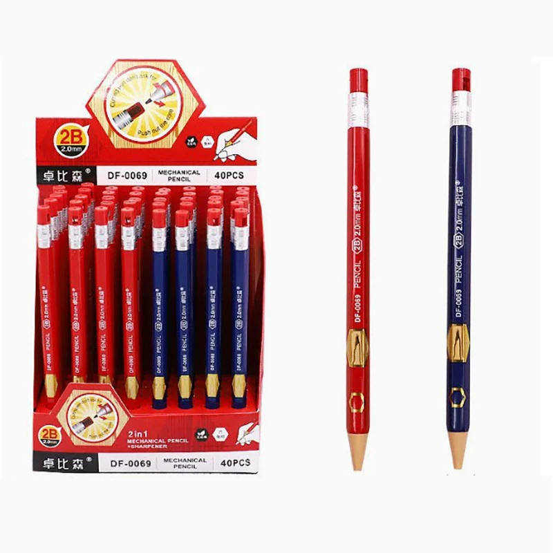 4Pcs/Set 2.0mm Kawaii Automatic Pencil Plastic Pencil Student Painting Writing Stationery School Office Supplies 3