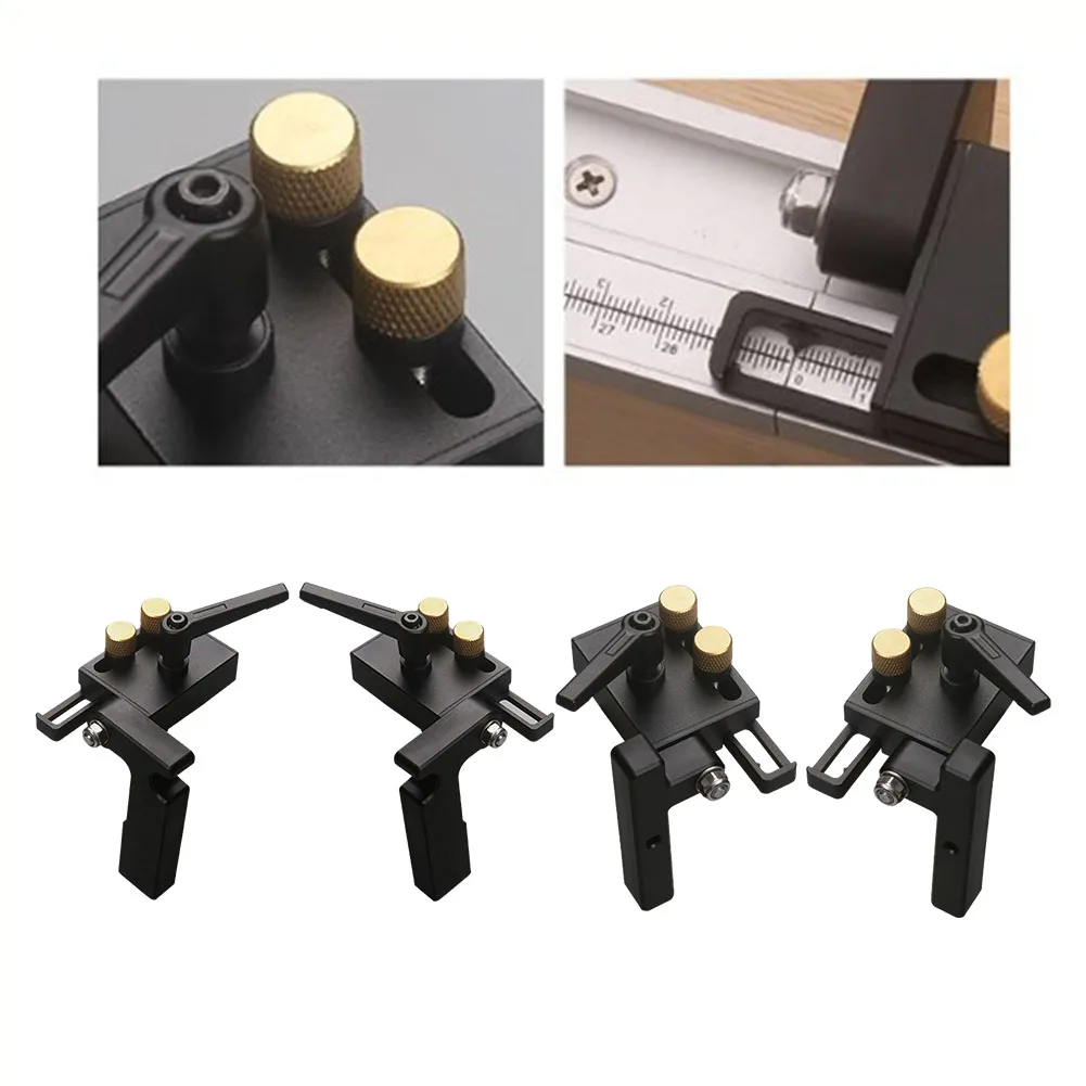 High Precision Woodworking Stop Aluminum Tool Sliding Limiter As Shown Miter Track Stop Woodworking Precision Tool