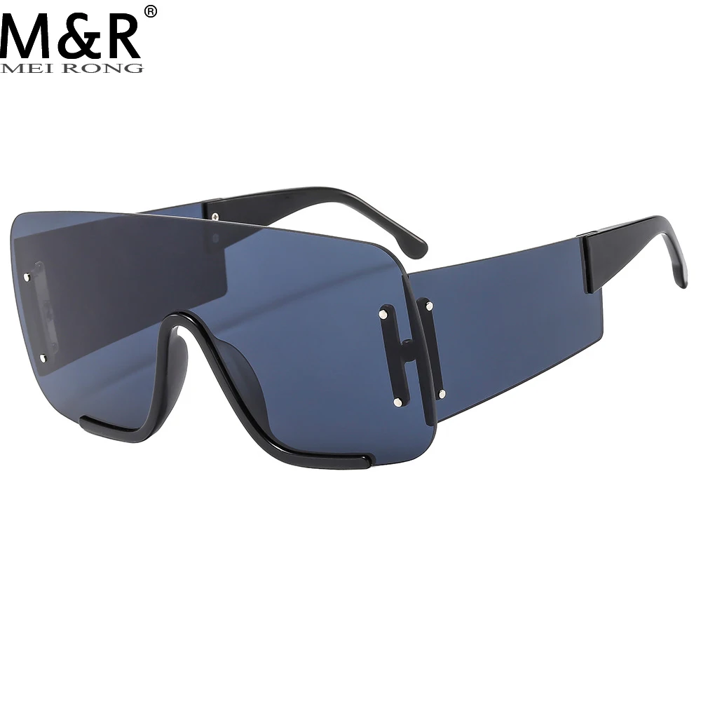 

2023 Fashion New Men's Square Sunglasses Retro Gradient Borderless Metal Frame Personalized Sunshade Windproof Glasses Gafas