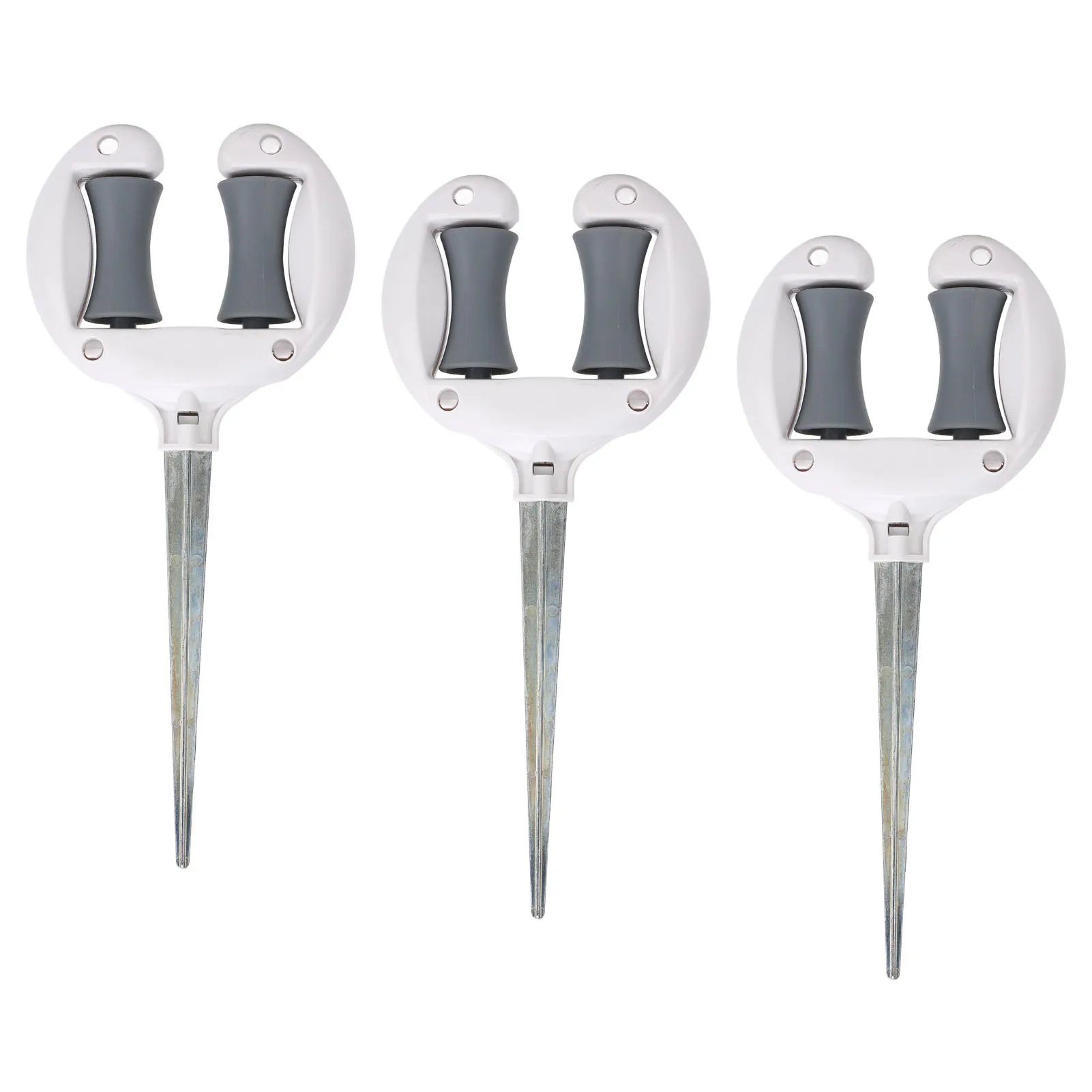 Rodillo superior de uñas de guía de manguera de jardín, posicionamiento de tubería de agua suave, cabezal puntiagudo, soporte de espiga de guía de manguera de césped