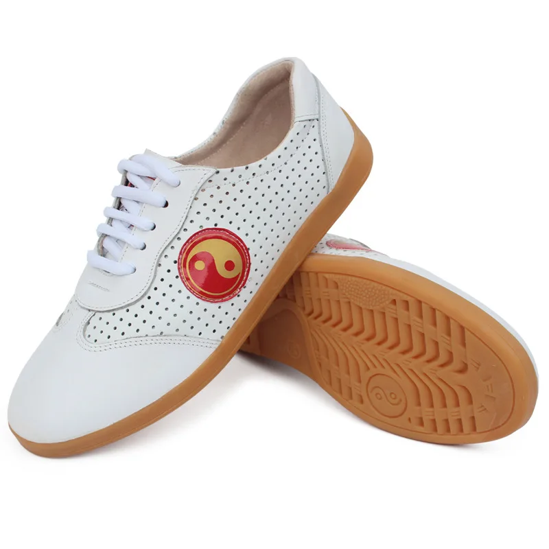 

Chinese traditional men unisex martial arts tai chi kungfu shoes leather training fitness workout casual sneakers taewondo shoes